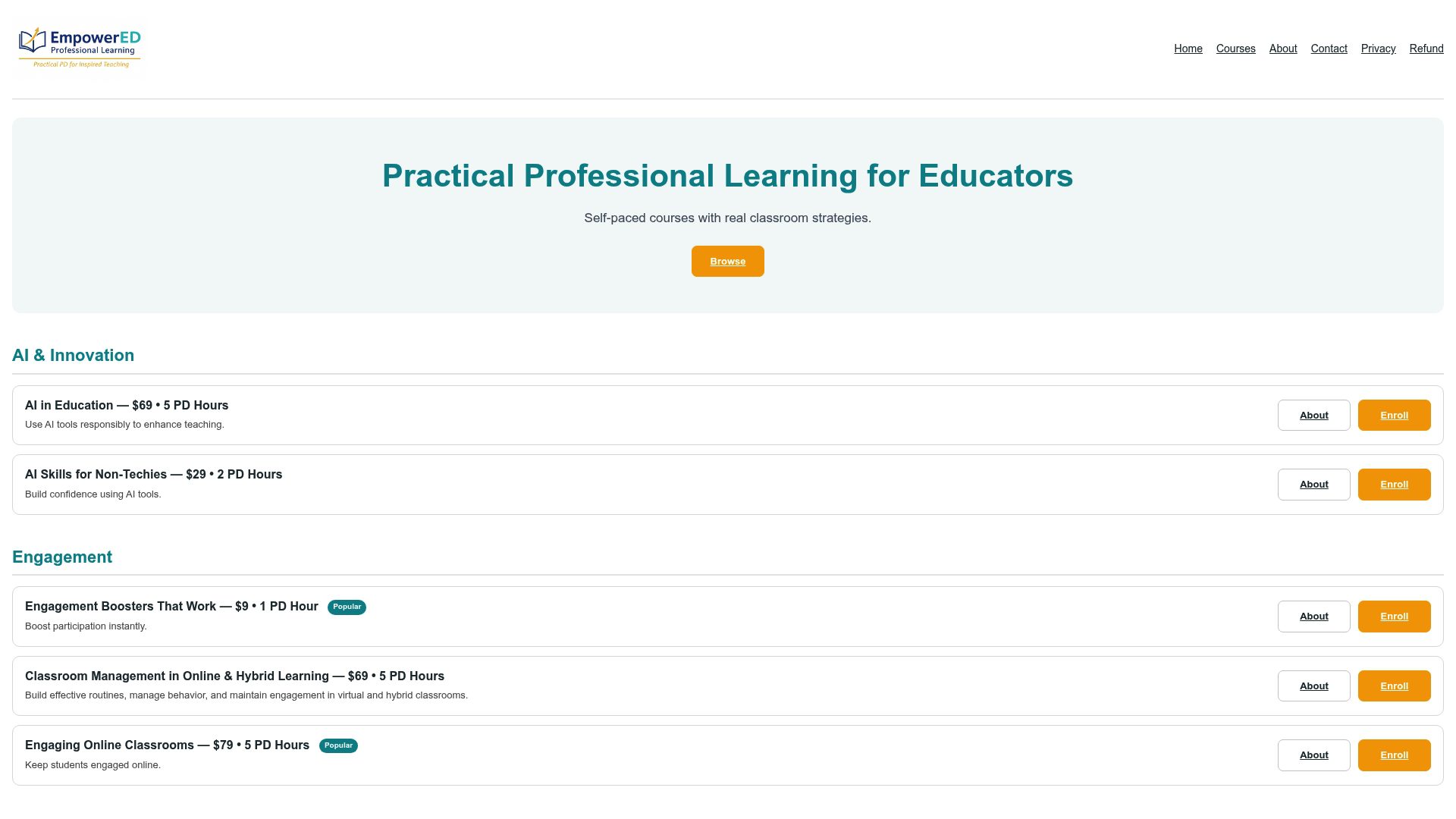 Empowered Professional Learning