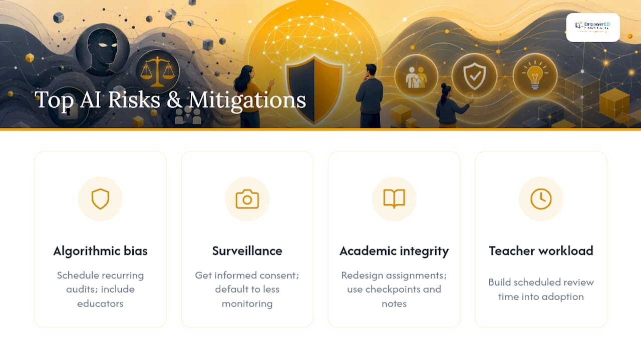 Four AI education risks and mitigations