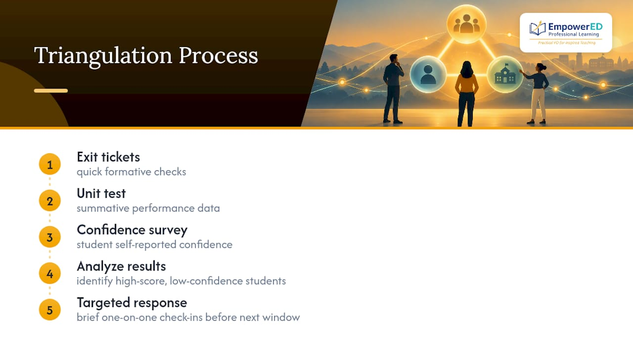 Three data sources guiding student check-ins